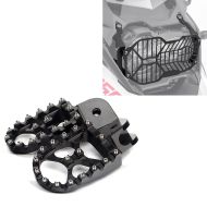 Fotstøtter aluminium 57mm + frontlysgitter frontlykt egnet for BMW R 1200 GS 17-18