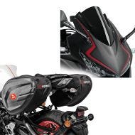 Racing skjerm Z egnet for Honda CBR 500 R 19-23 Puig 3613N + sidevesker CRB egnet for Honda CBR 500 R