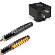 Kjørelysindikatorer + 12V 2 L-PIN indikatorrelé egnet for Kawasaki Vulcan S