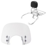 Frontrute egnet for Vespa GTS 300 / GTS 125 08-20 frontrute FS6 klar + bagasjehylle