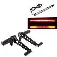 Caferacer fotstøttesystem egnet for Yamaha XV 950 / R + LED lyslister / baklys