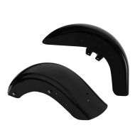 Sett: Bakskjerm II egnet for Harley Davidson CVO Road Glide Ultra 11-16 bakskjerm Craftride svart + Fender egnet for Harley Davidson CVO Road Glide Ultra 11-13 frontskjerm Craftride V5