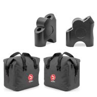 Styrestige egnet for BMW F 750 / 700 / 650 GS 30 mm aluminium + sett med innervesker