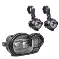 Sett LED hovedlykt + LED ekstra hovedlykt MS1 egnet for BMW R 1200 GS /Adventure 04-12 Lumitecs
