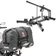 Sett: Dekkskifter for motorsykkeldekk 12-21" MD4 ConStands med bakpose SX45 wd. Volum 45L rullelukking