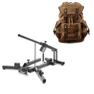 Sett: Dekkskifter egnet for M.Dekk 12-21" MD4 ConStands med ryggsekk Canvas RG8 Vintage 20Ltr brun