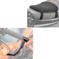Sett: Motorsykkelspakbeskytter X1 sw Zaddox med gel setepute M univ komfortpute sw