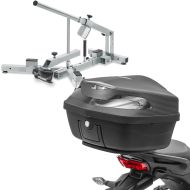 Sett: Dekkskifter for motorsykkeldekk 12-21" MD4Z ConStands med motorsykkel toppkasse XK48 Universal 48 liter svart