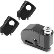 Sett: Styrestige 40mm aluminium egnet for styre med Ø 22mm 7/8" sw Tourtecs med bremseskivelås alarm 120dB motorsykkel sw