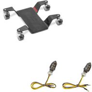 Sett: Manøvreringshjelp for hovedstativ Easy Mover III opp til 400 kg sw ConStands med LED-indikatorer motorsykkel KP8 ECE par tonet