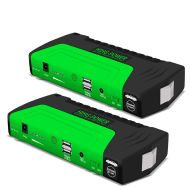 Sett med 2x jumpstarter powerbank Lumitecs SK1 batterilader med startstarter 12V 3-6A