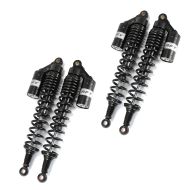 Sett med 2x motorsykkel støtdempere bak 440 mm fjærbenspar universal Zaddox RS2 svart