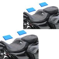 Sett med 2x gel seter egnet for Harley Davidson Touring 09-24 komfortsete RH3G Craftride svart-oransje