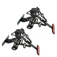 Sett med 2x nummerskiltholder for motorsykkel universal med LED-belysning Zaddox KH5