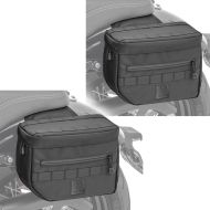 Sett med 2x salvesker Club Style egnet for Harley Davidson-modeller Ballistic Nylon Craftride DC1 svart