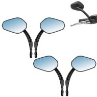 Sett med 2x motorsykkelspeil med E-mark Craftride HDE2 egnet for Harley Davidson-modeller bakspeil svart