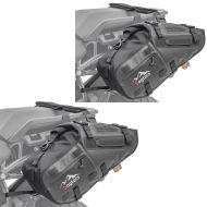 Sett med 2x motorsykkelseter Bagtecs MT142 28 liters volum sidevesker tørr bag