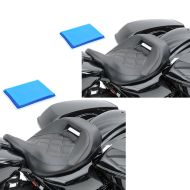 Sett med 2x gel solo sete lav profil egnet for Harley Davidson Touring 09-24 førersete Craftride RH4 svart
