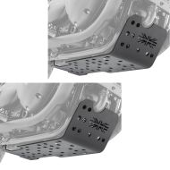 Sett med 2x motorbeskyttelse egnet for Triumph Bonneville T120 16-24 Motoguard aluminium frontspoiler undervogn beskyttelse svart