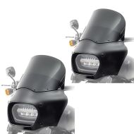 Sett med 2x frontlysmasker egnet for Harley Davidson Softail Fat Bob / 114 18-24 lampemaske frontrute Craftride MG9