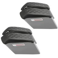 Sett med 2x deksler for sidedeksellokk egnet for Harley Davidson Touring-modeller 14-24 Cover Craftride svart