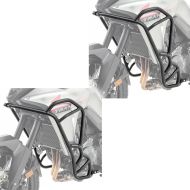 Sett med 2x crashbars egnet for Honda Transalp XL 750 23-24 motorbeskyttelsesstang Motoguard KT12 svart