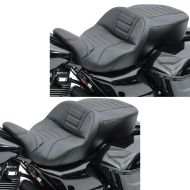 Sett med 2x motorsykkelsete Craftride TG23 sete egnet for Harley Davidson Touring 97-07 svart