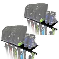 Sett med 2x skiholder vegg Divit skiholder enhetslist ME85 sort