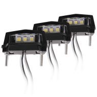 Sett med 3 skiltlys motorsykkel Zaddox T1 LED skiltlys
