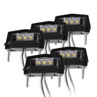 Sett med 5 skiltlys motorsykkel Zaddox T1 LED skiltlys