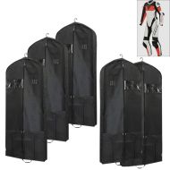 Sett med 5 plaggposer i skinndress for motorsykkel 65 x 170 cm Tourtecs LK14 beskyttelsesdeksel pustende svart