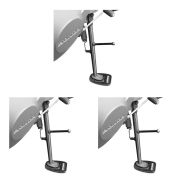 Sett med 3 ConStands sidestativ base stativ base sort