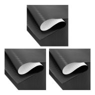Sett med 3 motorsykkelinnpakningslim Zaddox karbonfilm 75x100cm karbonlook 3D i svart