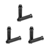 Sett med 3 styrehåndtak Zaddox 2X 22mm svart
