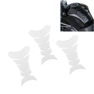 Sett med 3 motorsykkel tank pads Fishbone Zaddox tank beskyttelse klistremerker universal clear