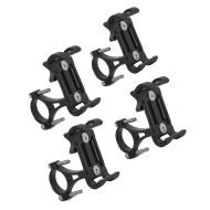 Sett med 4 smarttelefonholdere for motorsykkel SH5 egnet for styret mobiltelefonholder aluminiumsholder