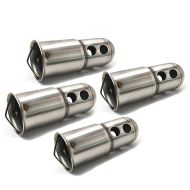 Sett med 4 DB-Killer egnet for Zaddox eksos med 51 mm manifoldtilkobling