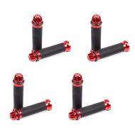 Sett med 4 styrehåndtak Zaddox 2X 22mm rød