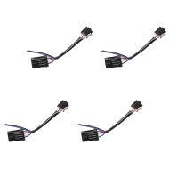 Sett med 4 adaptere H4 til H13 for frontlykter egnet for Harley Davidson Craftride