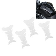 Sett med 4 motorsykkel tank pads Fishbone Zaddox tank beskyttelse klistremerker universal clear