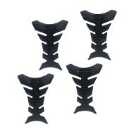 Sett med 4 motorsykkel tank pads Fishbone Zaddox TF8 tank beskyttelse klistremerker universal svart