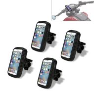 Sett med 4 smarttelefonholdere for motorsykler Tourtecs SH10 mobiltelefondeksler opp til 6,3" med holder som passer for styret