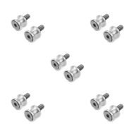 Sett med 5 motorsykkel prisme socket racing adaptere Motea Jerez M8 sølv