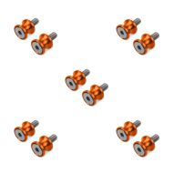 Sett med 5 motorsykkel prisme socket racing adapter Motea Jerez M10 x 1,5 oransje