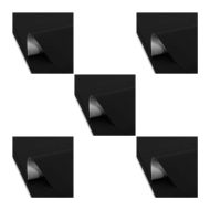 Sett med 5 Tourtecs motorsykkelsetetrekk universal sort