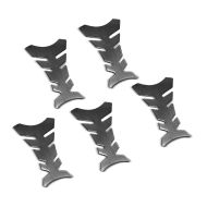 Sett med 5 motorsykkel tank pads Fishbone Zaddox tank beskyttelse klistremerker universal karbon utseende