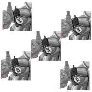Sett med 5 12V motorsykkel USB-uttak Lumitecs US3