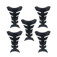 Sett med 5 motorsykkel tank pads Fishbone Zaddox TF8 tank beskyttelse klistremerker universal sort