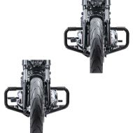 2x crashbars Moustache II egnet for Harley Davidson Touring 09-24 svart Craftride