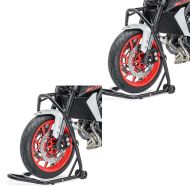 2x styrehodestativ motorsykkel Constands Classic 27mm styrehodemonteringsstativ svart